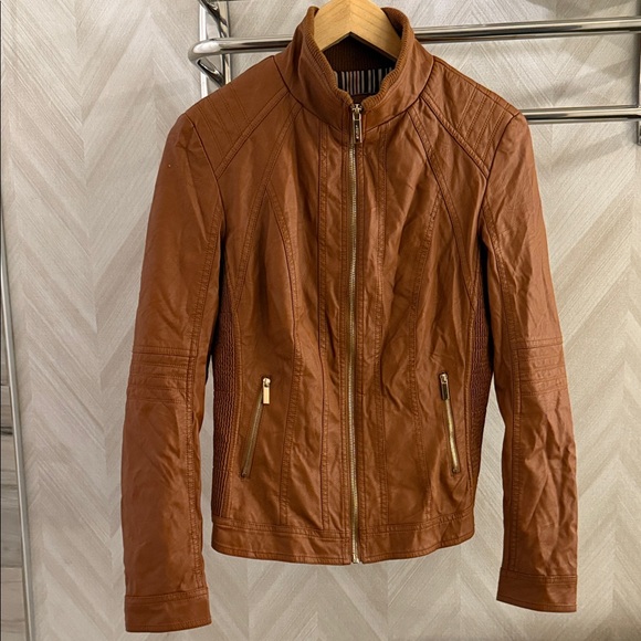 Studio F Tan, lined Jacket - Picture 1 of 5